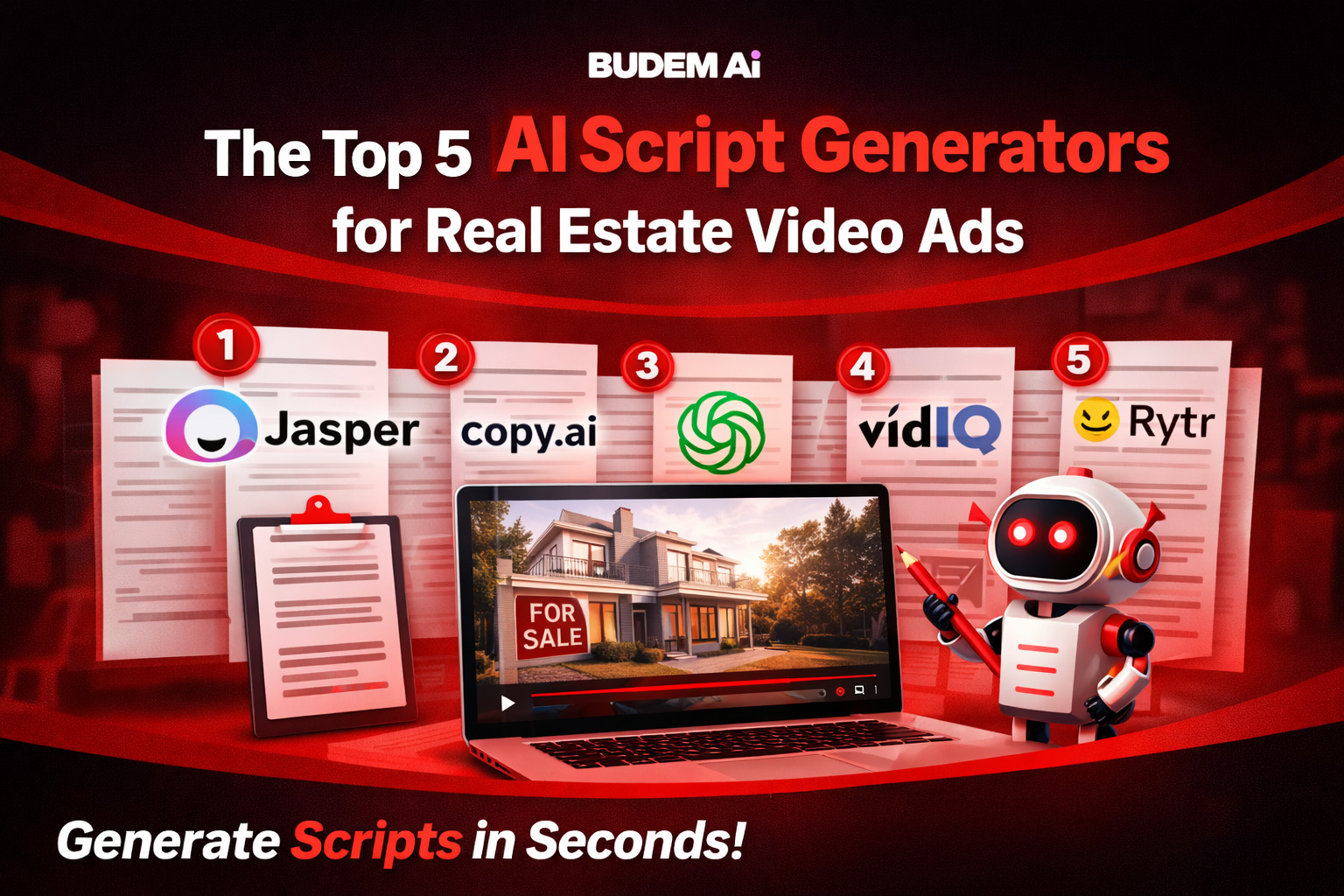 The Top 5 AI Script Generators for Real Estate Video Ads